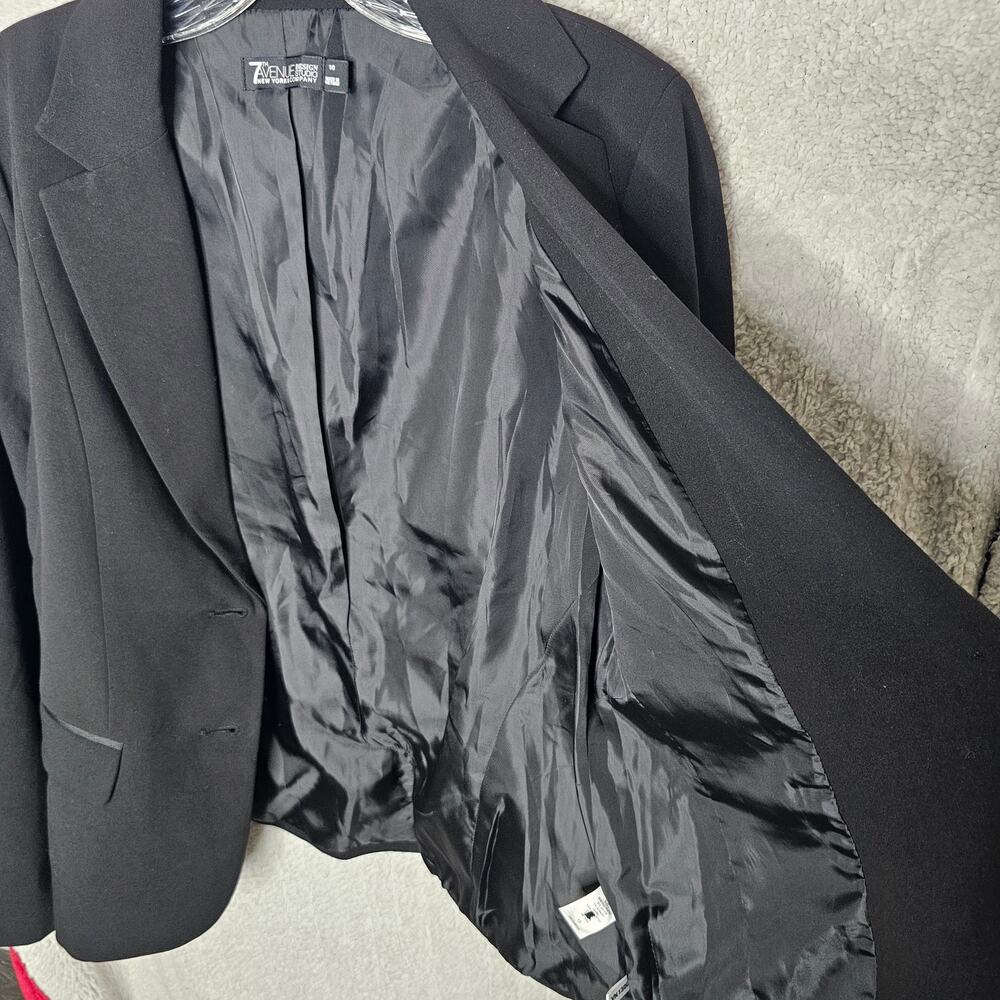 New York & Company 7th Avenue Design Studio Blazer, Black, Size 10 - Picture 7 of 13